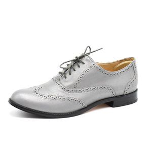 Cole Haan Silver Reflective Wingtip Oxford 10